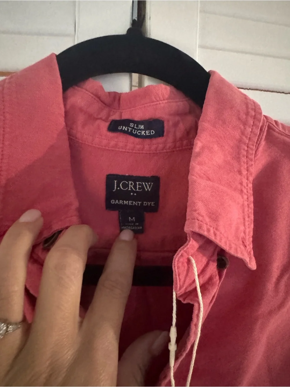 JCrew Men's Salmon Button-Up Casual Shirt
